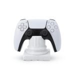 PS5 Controller Stand Compatible with PS5 Slim – Greek Pillar Design | 3D Printed | Marble White | Desk Display Holder for DualSense Controllers